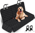 Premium Waterproof Dog Car Seat Cover - Non-Slip Back Seat Protector for Most Cars, Trucks, and SUVs - Black